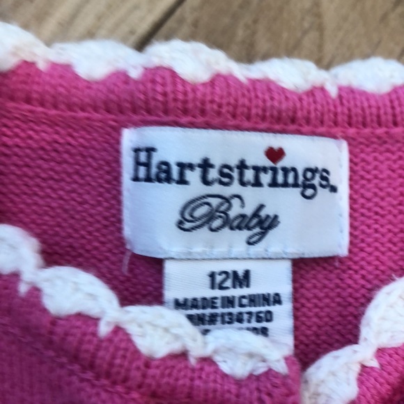 Heartstrings Baby Cardigan Sweater & legging. - Picture 8 of 9